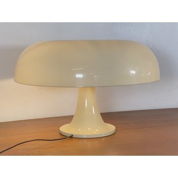 LAMPADA TAVOLO DESIGN NESSO ARTEMIDE BIANCA GIANCARLO MATTIOLI ANNI 70 PLASTICA