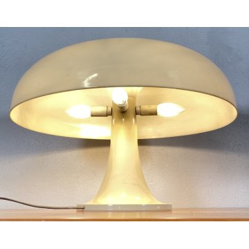 LAMPADA TAVOLO DESIGN NESSO ARTEMIDE BIANCA GIANCARLO MATTIOLI ANNI 70 PLASTICA