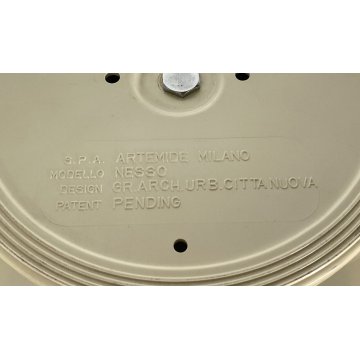 LAMPADA TAVOLO DESIGN NESSO ARTEMIDE BIANCA GIANCARLO MATTIOLI ANNI 70 PLASTICA