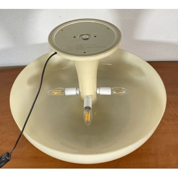LAMPADA TAVOLO DESIGN NESSO ARTEMIDE BIANCA GIANCARLO MATTIOLI ANNI 70 PLASTICA