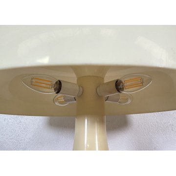 LAMPADA TAVOLO DESIGN NESSO ARTEMIDE BIANCA GIANCARLO MATTIOLI ANNI 70 PLASTICA