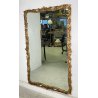 ANTICA GRANDE SPECCHIERA LIBERTY 1800 LEGNO SPECCHIO FOGLIA ORO FLOREALE EPOCA