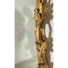 ANTICA GRANDE SPECCHIERA LIBERTY 1800 LEGNO SPECCHIO FOGLIA ORO FLOREALE EPOCA