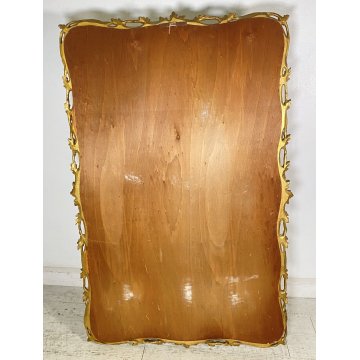 ANTICA GRANDE SPECCHIERA LIBERTY 1800 LEGNO SPECCHIO FOGLIA ORO FLOREALE EPOCA
