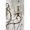 LAMPADARIO SOFFITTO LIBERTY MARIA TERESA VETRO PRIM 1900 GOCCE GLASS LAMP 9 LUCI