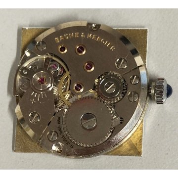OROLOGIO POLSO LUSSO Baume & Mercier 613 acciaio VINTAGE old WRIST WATCH anni 80