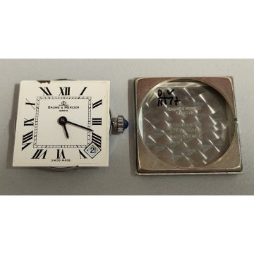 OROLOGIO POLSO LUSSO Baume & Mercier 613 acciaio VINTAGE old WRIST WATCH anni 80