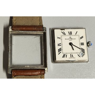 OROLOGIO POLSO LUSSO Baume & Mercier 613 acciaio VINTAGE old WRIST WATCH anni 80