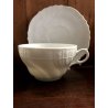 vecchio Richard Ginori BIANCO n° 12 TAZZA GRANDE THE/CAFFE' TAZZINA con PIATTINO