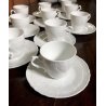 vecchio Richard Ginori BIANCO n° 10 TAZZA CAFFE' TAZZINA con PIATTINO
