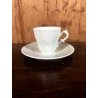 vecchio Richard Ginori BIANCO n° 10 TAZZA CAFFE' TAZZINA con PIATTINO