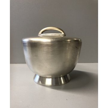 ANTICA ZUCCHERIERA DESIGN Gio Ponti PER F.lli Calderoni ALPACCA ARGENTATA '50s