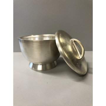 ANTICA ZUCCHERIERA DESIGN Gio Ponti PER F.lli Calderoni ALPACCA ARGENTATA '50s