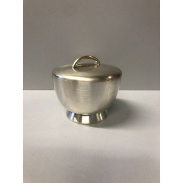 ANTICA ZUCCHERIERA DESIGN Gio Ponti PER F.lli Calderoni ALPACCA ARGENTATA '50s