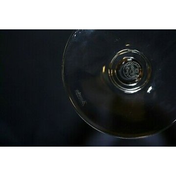 SET 6 CALICI ACQUA Baccarat St. Remy FRANCE CRYSTAL GLASS SIGNED NEW BICCHIERI