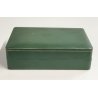 EBERHARD scatola orologio PELLE VERDE ORO anni 60 VINTAGE BOX x WRIST WATCH