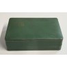 EBERHARD scatola orologio PELLE VERDE ORO anni 60 VINTAGE BOX x WRIST WATCH