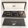 MONTBLANC Meisterstuck HOMMAGE W A Mozart NERO ORO coppia PENNA SFERA Mini PIX
