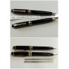 MONTBLANC Meisterstuck HOMMAGE W A Mozart NERO ORO coppia PENNA SFERA Mini PIX