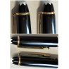 MONTBLANC Meisterstuck HOMMAGE W A Mozart NERO ORO coppia PENNA SFERA Mini PIX
