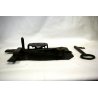 ANTICA SERRATURA ferro battuto CATENACCIO CHIAVE '700 DOOR LOCK IRON KEY   