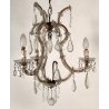 ANTICO LAMPADARIO Maria Teresa VETRO Murano EPOCA 900 Liberty GLASS HANGING LAMP