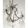 ANTICO LAMPADARIO Maria Teresa VETRO Murano EPOCA 900 Liberty GLASS HANGING LAMP