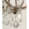 ANTICO LAMPADARIO Maria Teresa VETRO Murano EPOCA 900 Liberty GLASS HANGING LAMP