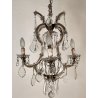 ANTICO LAMPADARIO Maria Teresa VETRO Murano EPOCA 900 Liberty GLASS HANGING LAMP