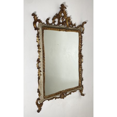 ANTICA CAMINIERA VENEZIANA SPECCHIO SPECCHIERA LEGNO LIBERTY PRIMI 1900 CIMASA