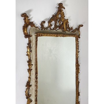 ANTICA CAMINIERA VENEZIANA SPECCHIO SPECCHIERA LEGNO LIBERTY PRIMI 1900 CIMASA