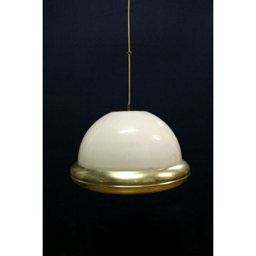 LAMPADARIO SOSPENSIONE DESIGN SFERA GLOBO PLEXIGLASS HANGING LAMP VINTAGE '70s