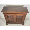 ANTICA  RARA CREDENZA LEGNO NOCE PATINA ORIGINALE MADIA EPOCA 1600 DISPENSA OLD