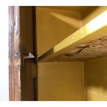 ANTICA  RARA CREDENZA LEGNO NOCE PATINA ORIGINALE MADIA EPOCA 1600 DISPENSA OLD