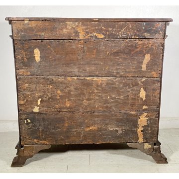 ANTICA  RARA CREDENZA LEGNO NOCE PATINA ORIGINALE MADIA EPOCA 1600 DISPENSA OLD
