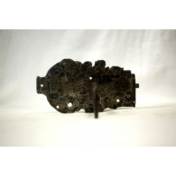 ANTICA SERRATURA ferro battuto CHIAVE 600 FUNZIONANTE SMALL DOOR LOCK IRON KEY  