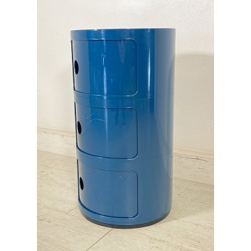 COMODINO ETAGERE COMPONIBILE KARTELL ANNA CASTELLI FERRIERI ANNI 80 DESIGN LACCA