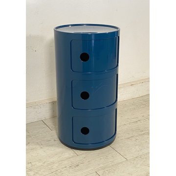COMODINO ETAGERE COMPONIBILE KARTELL ANNA CASTELLI FERRIERI ANNI 80 DESIGN LACCA