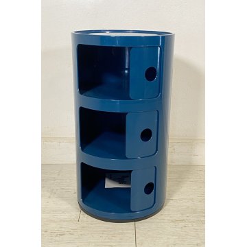 COMODINO ETAGERE COMPONIBILE KARTELL ANNA CASTELLI FERRIERI ANNI 80 DESIGN LACCA