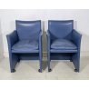 COPPIA POLTRONA DESIGN CASSINA MODELLO BREAK 401 MARIO BELLINI ANNI 70/80 SEDIA