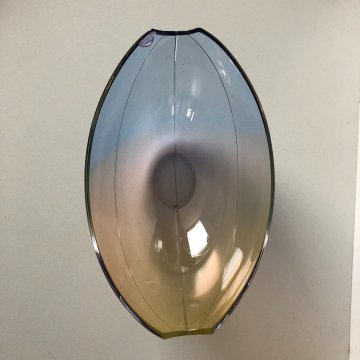 VASO BOWL CRISTALLO ART GLASS DESIGN Gunnar Cyrén Snipa 4617 Orrefors 21x14x11cm
