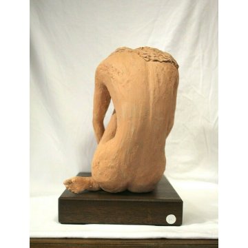 ANTICA SCULTURA VOLUME TERRACOTTA Lucio Olivieri NUDO FEMMINILE MILANO EPOCA'900
