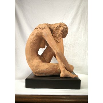 ANTICA SCULTURA VOLUME TERRACOTTA Lucio Olivieri NUDO FEMMINILE MILANO EPOCA'900