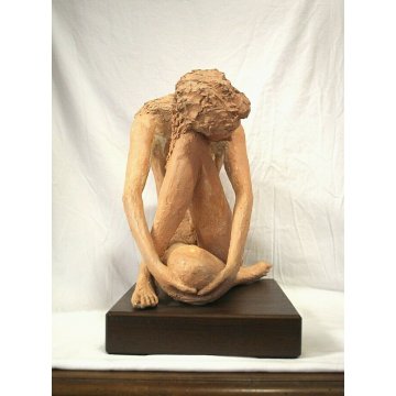 ANTICA SCULTURA VOLUME TERRACOTTA Lucio Olivieri NUDO FEMMINILE MILANO EPOCA'900