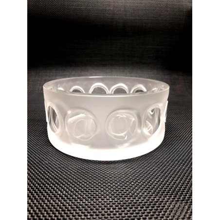 VASO CRISTALLO CIOTOLA SVUOTATASCHE DESIGN Peill&Putzler FROSTED GLASS VINTAGE