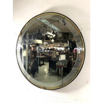 SPECCHIO VINTAGE ROTONDO Fontana Arte DESIGN Luigi Fontana GALVANIT CRISTALLO 60