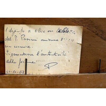 ANTICO QUADRO OLIO TAVOLA E. Pasini primi '900 RITRATTO CONTADINA PECORE PASCOLO