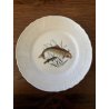 SET PIATTI VINTAGE 12 pers Pozzi Ginori SERVIZIO da PESCE PORCELLANA BIANCA  '50