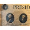 CORNICE STAMPA PRESIDENTS of the UNITED STATES 62,5x78 cm AMERICAN HISTORY 2001