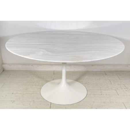 TAVOLO DESIGN KNOLL TULIP INTERNATIONAL EERO SAARINEN ANNI 60 MARMO ACCIAIO OLD